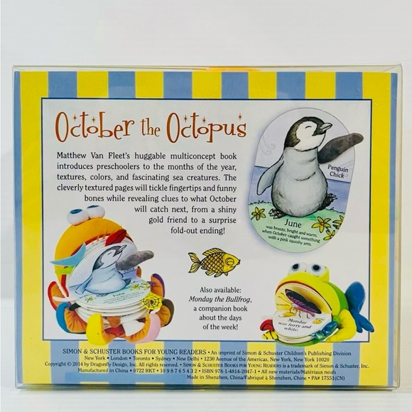 October the Octopus: A Huggable Concept Book About Months ~Matthew Van Fleet NEW - Picture 10 of 13
